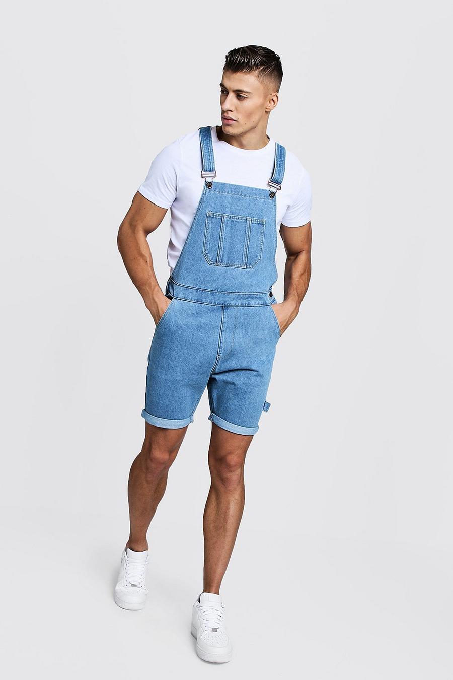Slim Fit Short Length Dungarees | boohoo Slim Fit Short Length Dungarees | boohoo